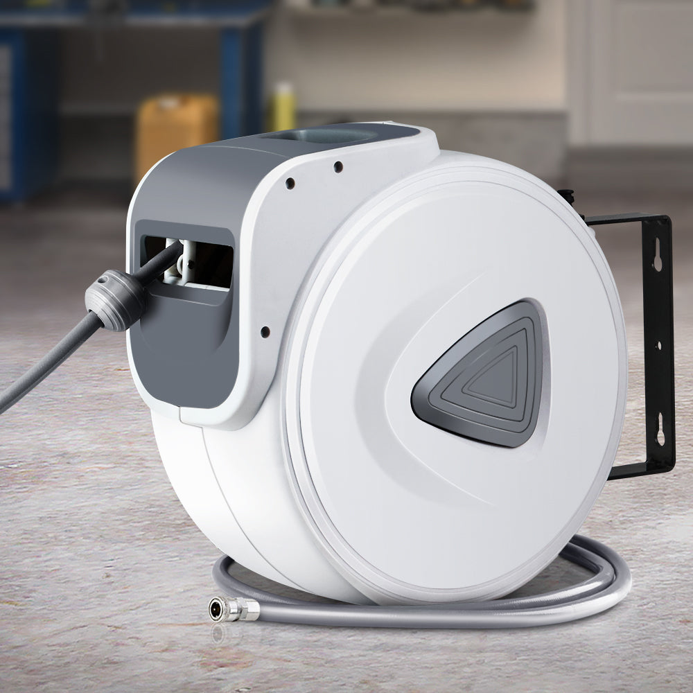 Giantz Air Hose Reel 10m Retractable Rewind Swivel Wall Mount Compressor Garage - SuperSaverAU - view 8