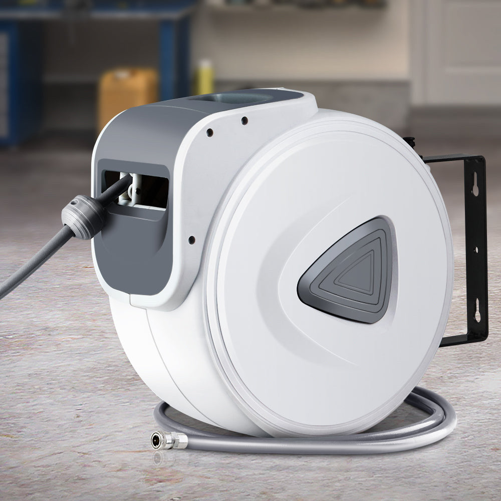 Giantz Air Hose Reel 10m Retractable Rewind Swivel Wall Mount Compressor Garage - SuperSaverAU - view 8