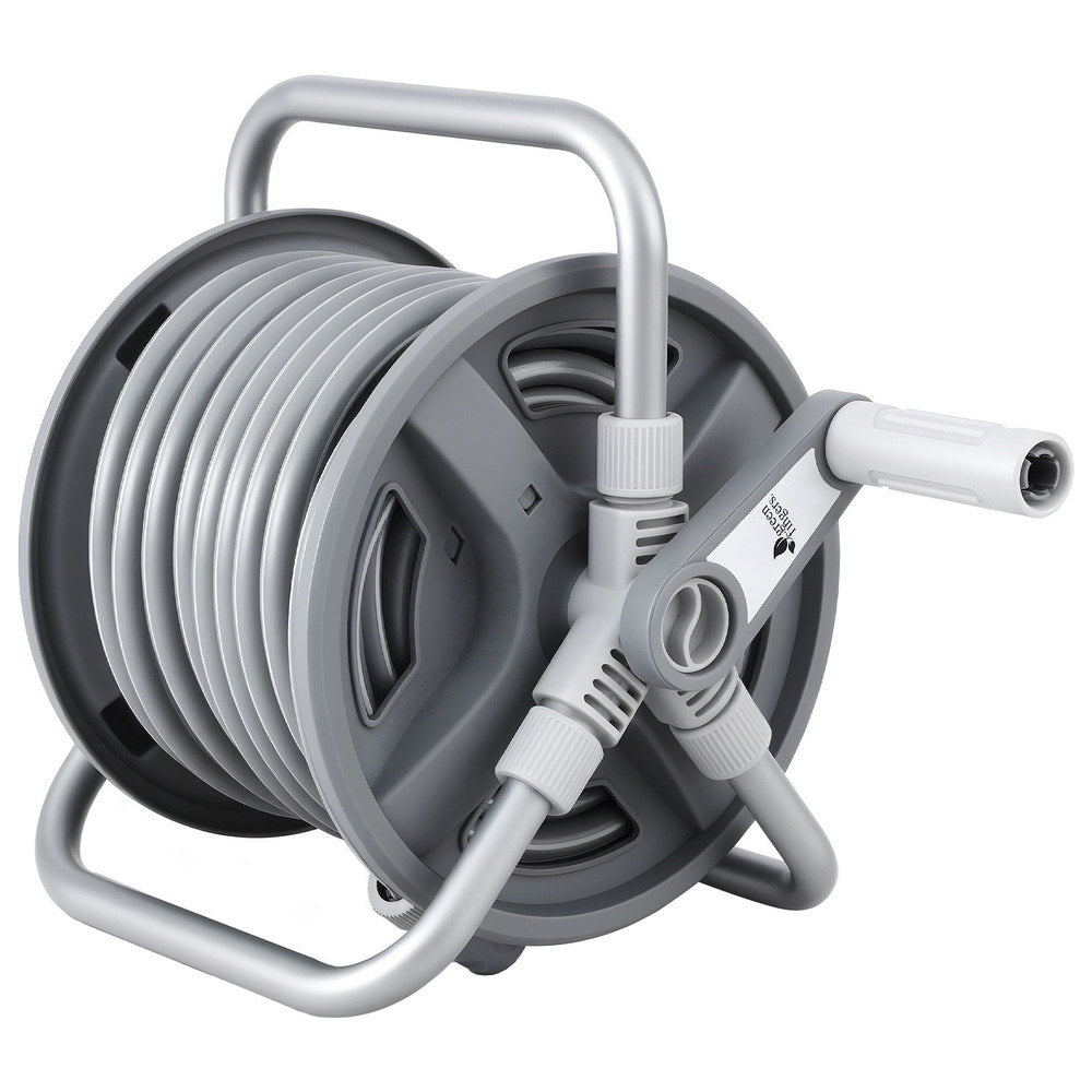 Green Fingers 20m Retractable Garden Hose Reel with Spray Gun - SuperSaverAU - view 1