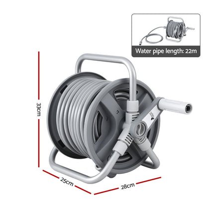Green Fingers 20m Retractable Garden Hose Reel with Spray Gun