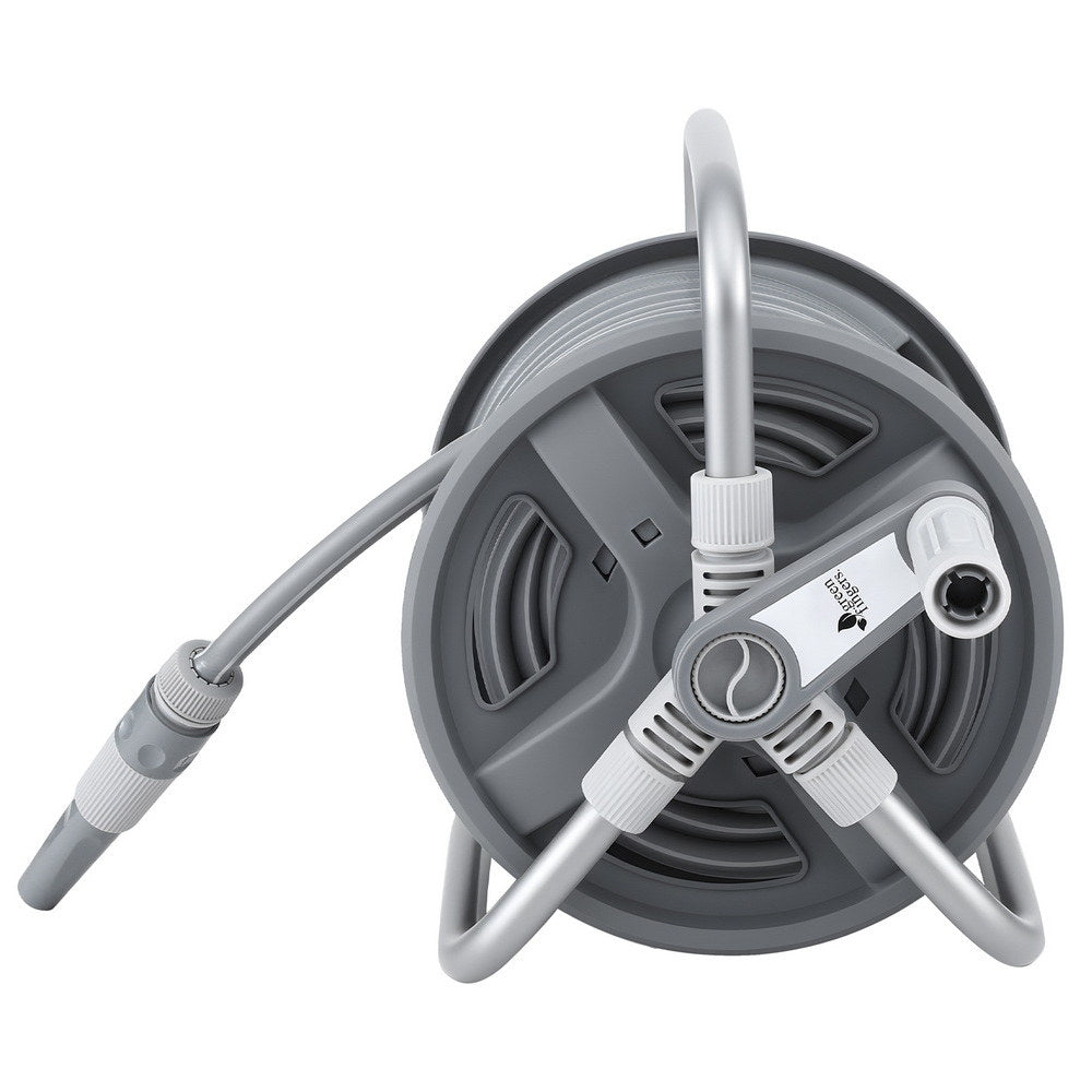 Green Fingers 20m Retractable Garden Hose Reel with Spray Gun