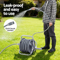 Green Fingers 20m Retractable Garden Hose Reel with Spray Gun - SuperSaverAU - view 4
