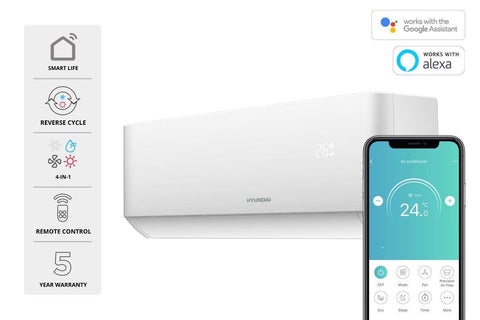 Hyundai Inverter Smart Split System Air Conditioner  - Reverse Cycle - SuperSaverAU - view 1