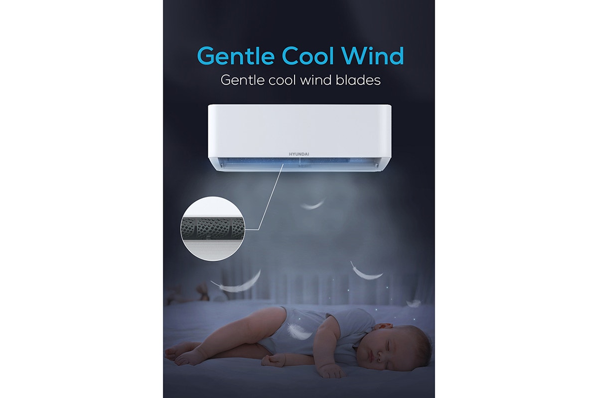 Hyundai 2.6kW Inverter Smart Split System Air Conditioner (Reverse Cycle)