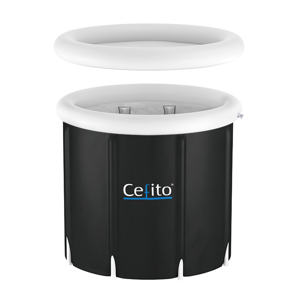 Weisshorn Inflatable Ice Bath Tub 80X80CM 300L with Insulation