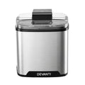 Devanti 2L Ice Cream Maker for Gelato, Sorbet & Frozen Drinks - Silver