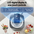 Devanti 2L Ice Cream Maker for Gelato, Sorbet & Frozen Drinks - Silver