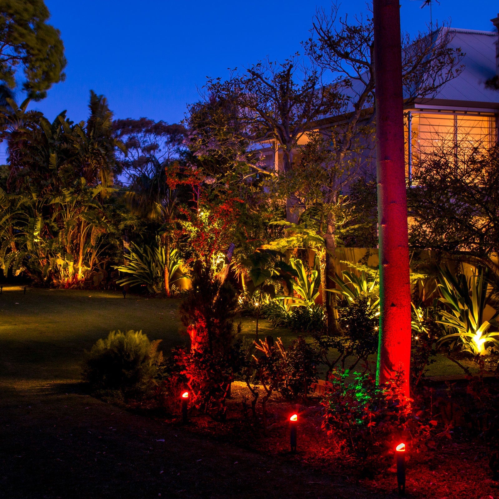Holman 60W White RGB Colour Bluetooth Garden Light Controller With Inbuilt Transformer CLBRGB60