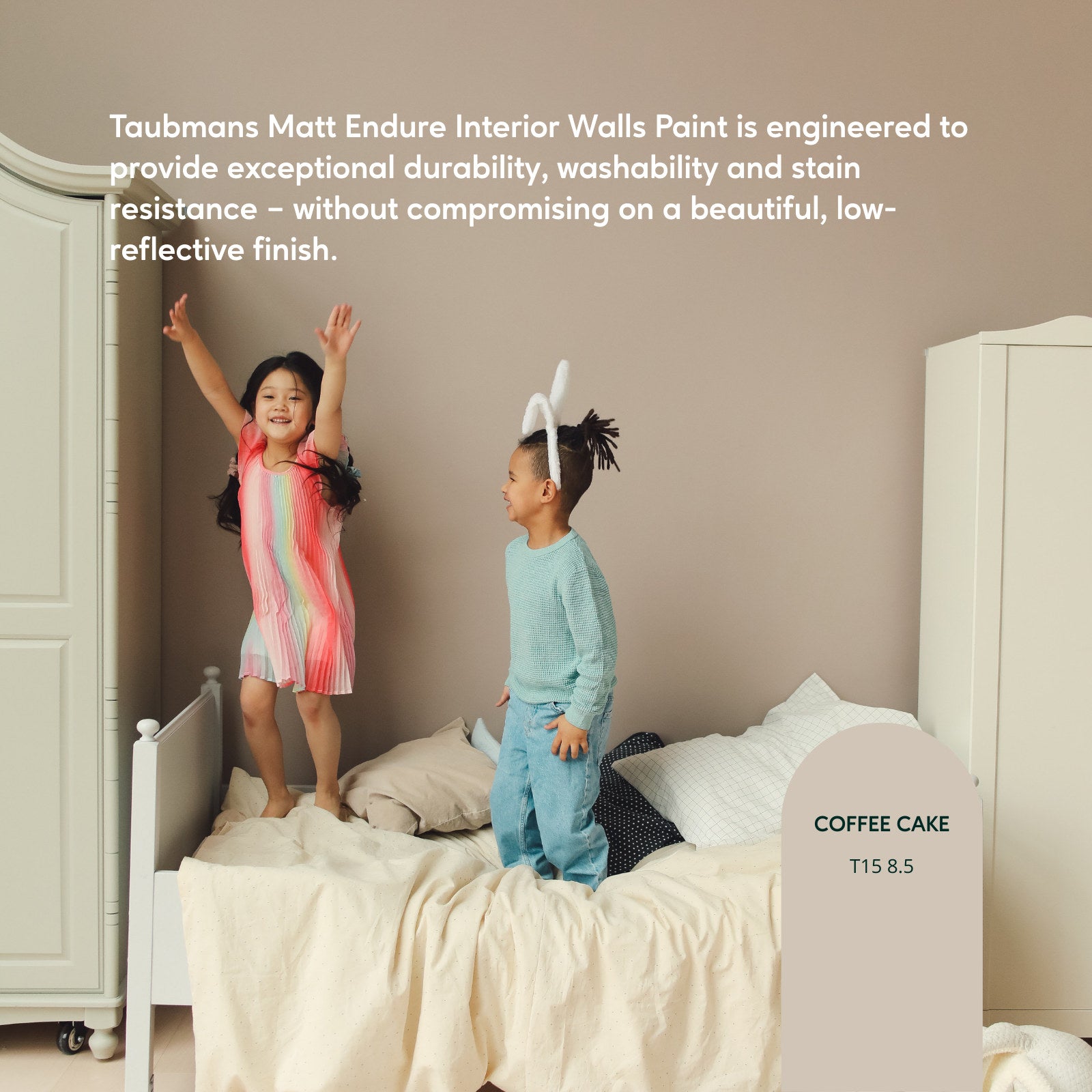 TAUBMANS Endure 4L Neutral Matt Interior Walls Paint Water Based UV Resistant