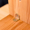 Taskmaster 20mm Gold Zinc Connecting Bracket Furniture 20 Pack
