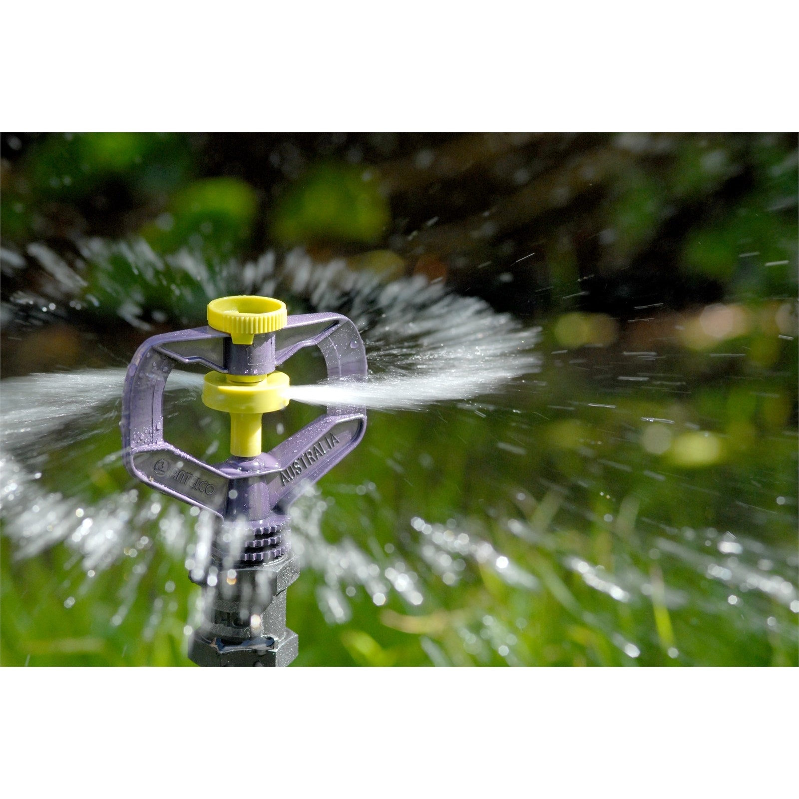 HR Products ReuZit Hose End Grey Water Sprinkler on Recycled Base