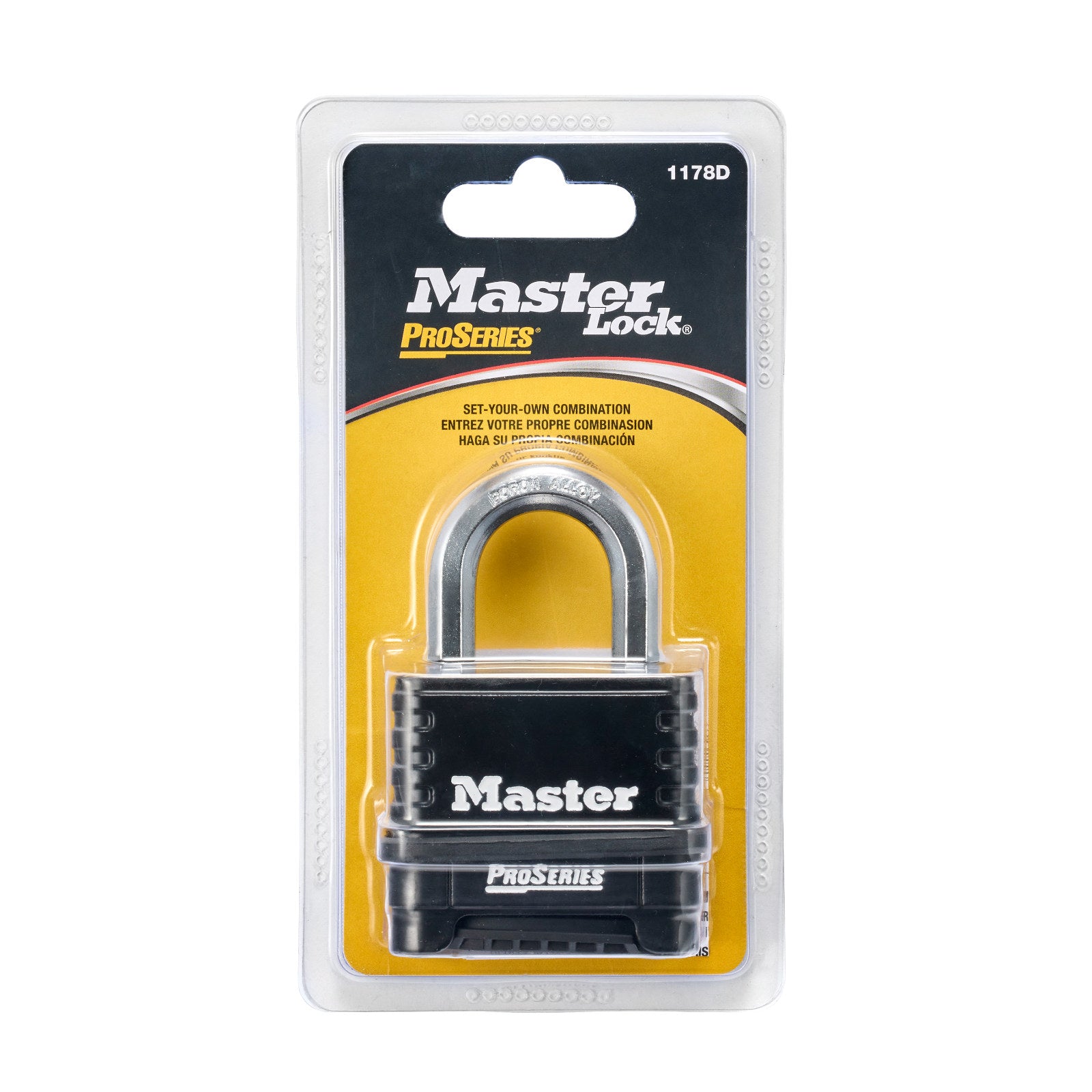 Master Lock 57mm Zinc Covered Combination Padlock Resettable