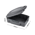 Arlec 5 Outlet Black Polypropylene Weatherproof Electrical Enclosure Box DR340