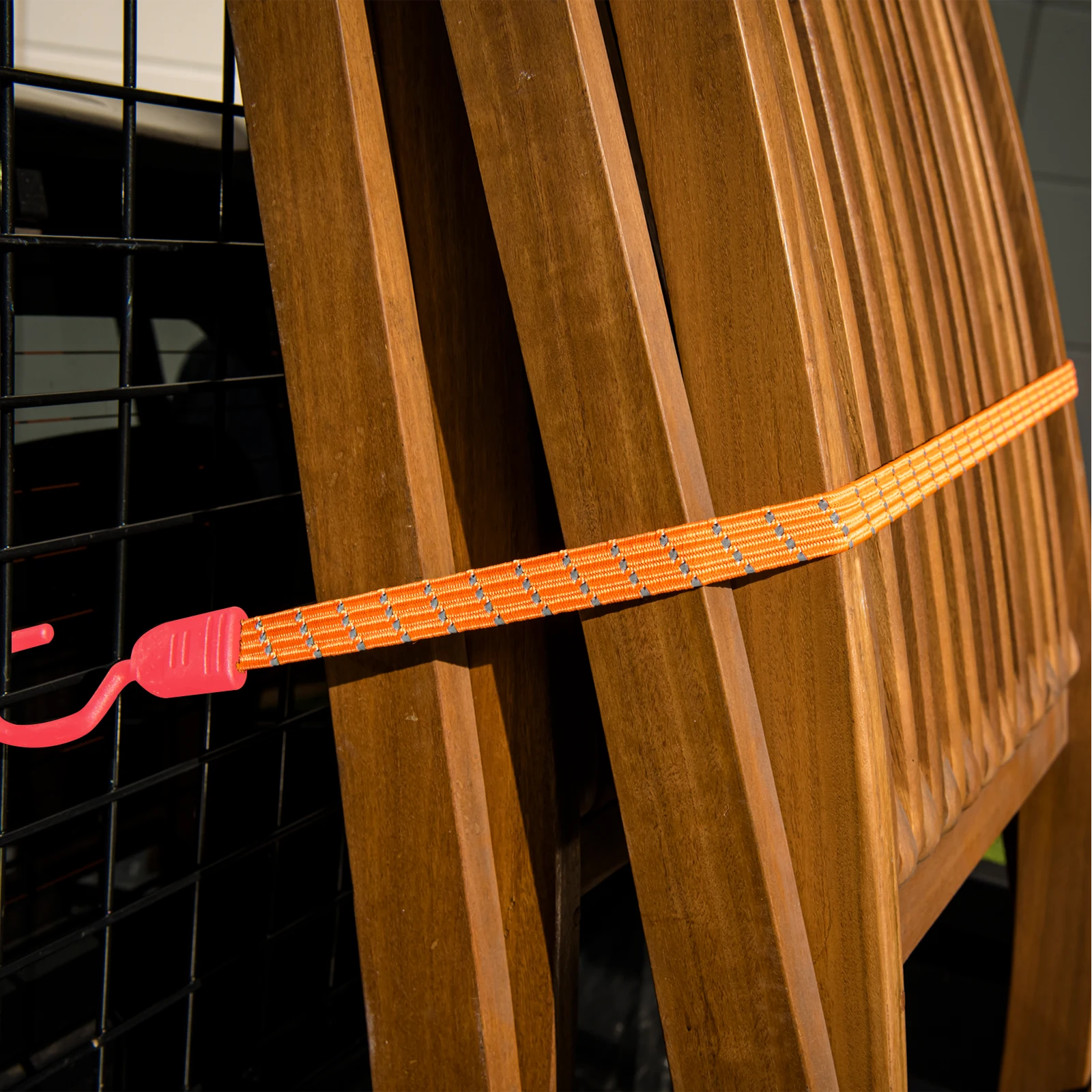 Grunt Reflecta Flat Bungee Strap 80cm Rubber Reflective