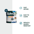 Taubmans 4L White Matt All Weather Exterior Paint Water Based UV Resistant