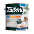 Taubmans 4L Neutral Matt All Weather Exterior Paint Water Based UV Resistant
