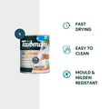 Taubmans 1L Dark Low Sheen All Weather Exterior Paint Water Based UV Resistant