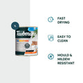 Taubmans 1L Black Low Sheen All Weather Exterior Paint