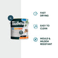 Taubmans 4L Black Low Sheen All Weather Exterior Paint