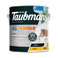 Taubmans 4L Black Gloss All Weather Exterior Paint Water Based UV Resistant