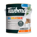 Taubmans 4L Dark Low Sheen All Weather Exterior Paint Water Based UV Resistant