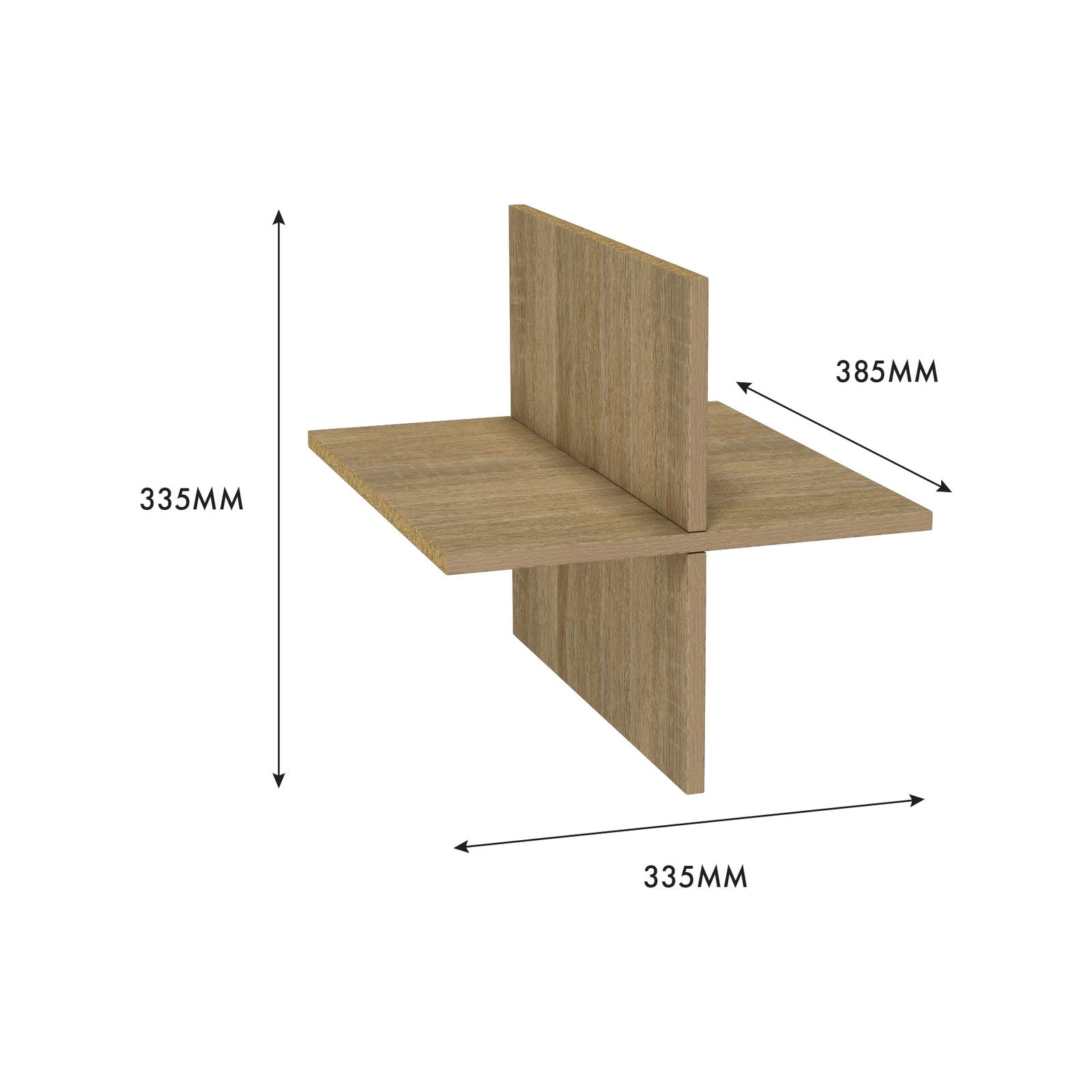 Flexi Storage Clever Cube Oak Divider Insert 335 x 385 x 335mm