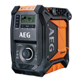 AEG 18V 240V Hybrid Bluetooth Jobsite Radio Weather Resistant Skin Only BRFMB18-0