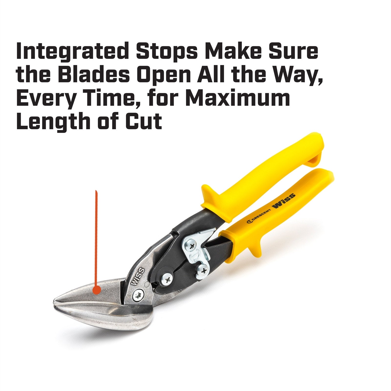 Crescent Wiss 250mm Straight Cut Offset Aviation Snips