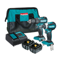Makita 18V Brushless Cordless 2 Piece Combo Kit Hammer Drill Impact Driver 4.0Ah DLX2283SM