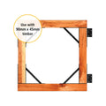 Peak Products Heavy Duty Steel Fence Gate Assembly Bracket Kit Matte Black Suits 750mm Gates
