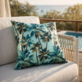 Mojo 60cm L.A. Palm Blue Polyester Cushion Cover