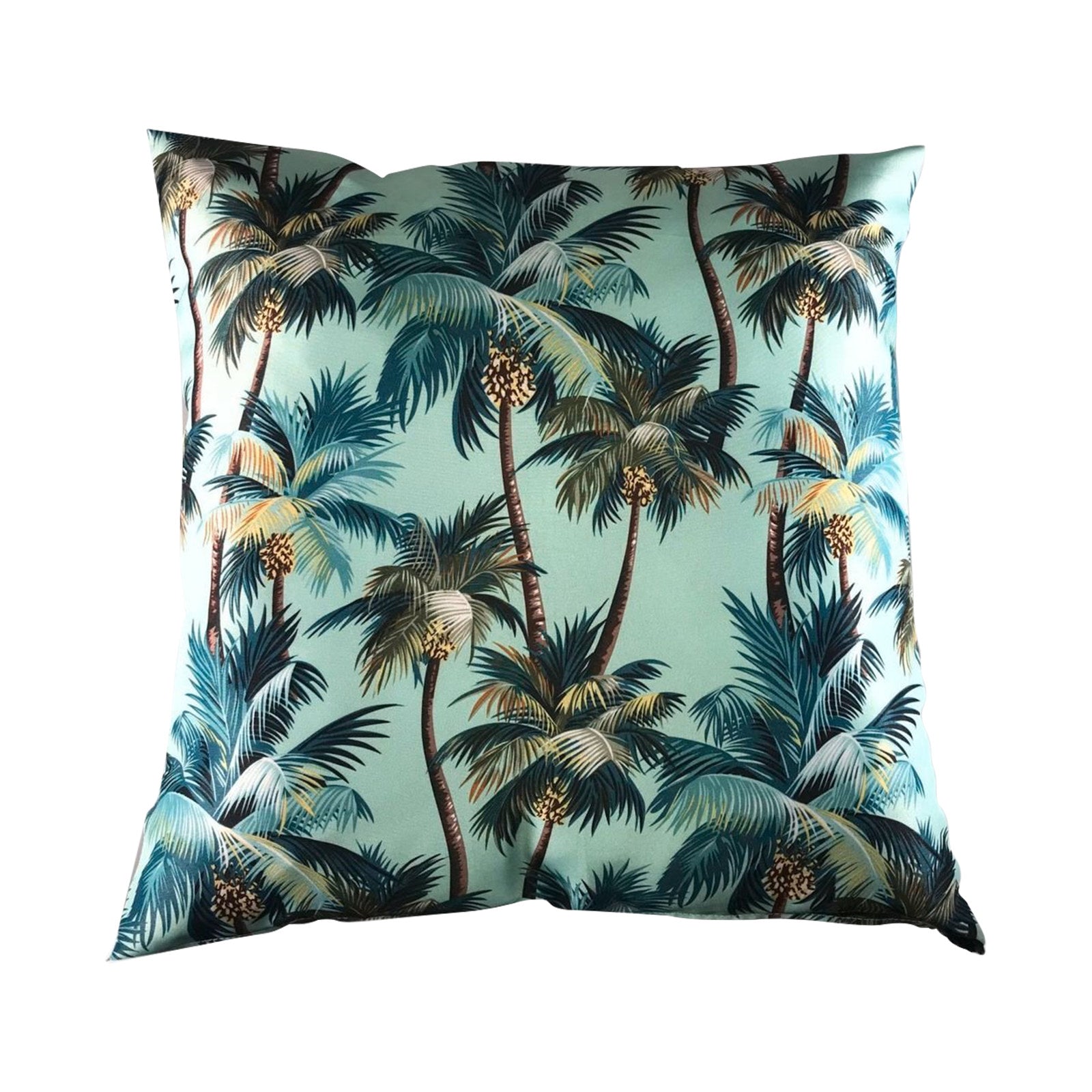 Mojo 60cm L.A. Palm Blue Polyester Cushion Cover