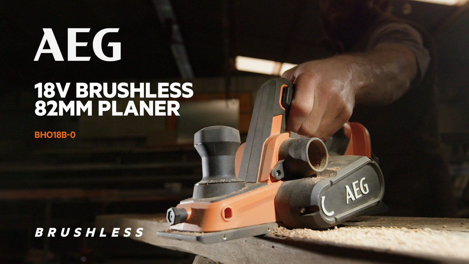AEG 18V 82mm Brushless Cordless Planer Skin BHO18B-0