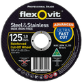 Flexovit Advanced 125 x 1.0 x 22.23mm Aluminium Oxide Metal Cut Off Wheel