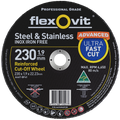 Flexovit 230 x 1.9 x 22.23mm Black Metal Cut Off Wheel