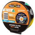 Flexovit 100 x 1.0 x 16.0mm Black Aluminium Oxide Metal Cut Off Wheel 25 Pack