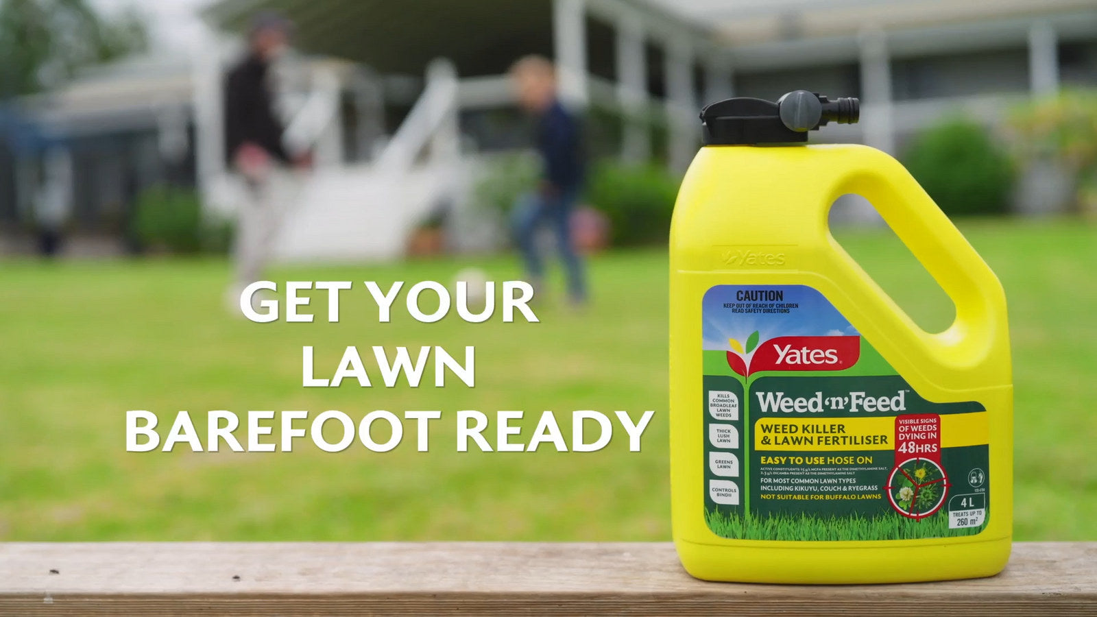 Yates 4L Weed 'n' Feed Hose On Lawn Killer Ready To Use