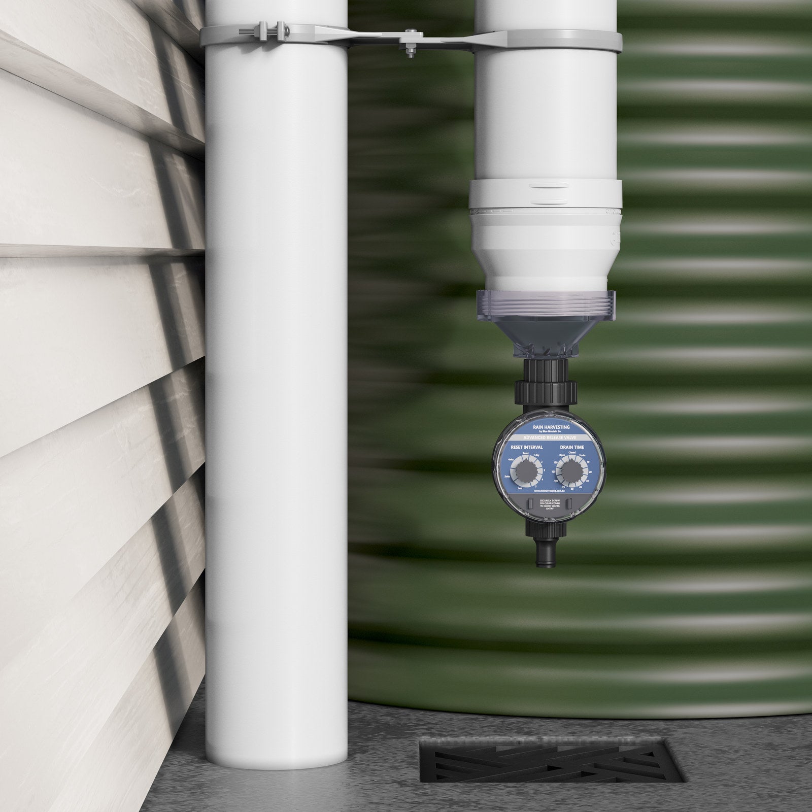 Rain Harvesting First Flush Advanced Release UPVC Valve