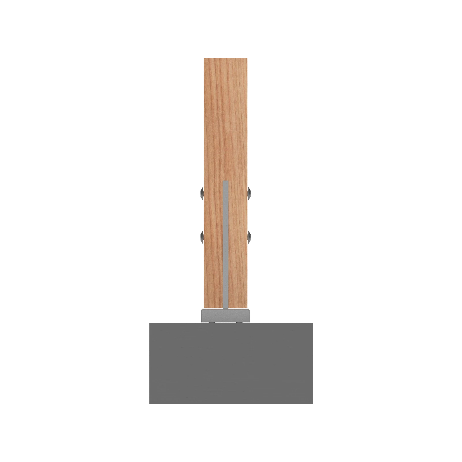 VUEPRO 120 x 120 x 30mm Stainless Steel T-Blade Concealing Cap