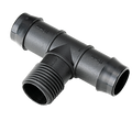 K-Rain 19mm Barbed Tee x 15mm BSP Male - 10 Pack Polypropylene