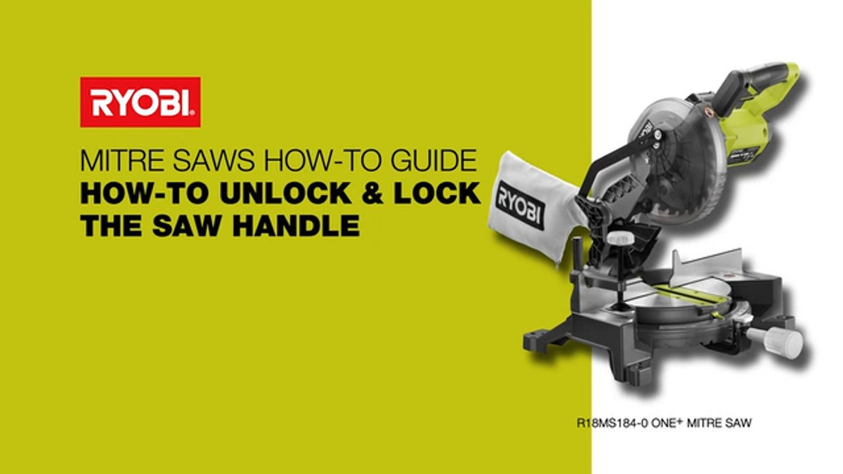 Ryobi 18V ONE+ 184mm Mitre Saw R18MS184-0 - Tool Only