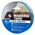 Bear 36mm x 25m Blue Cloth Render Exterior Masking Tape - UV Resistant