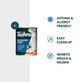Taubmans 1L White Low Sheen Water Based Enamel Paint Interior Trim Doors
