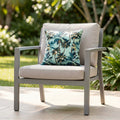 Mojo 45cm L.A. Palm Blue Polyester Cushion Cover Tropical Print