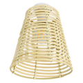 Luce Bella Rattan Woven Batten Fix Light Cream Indoor