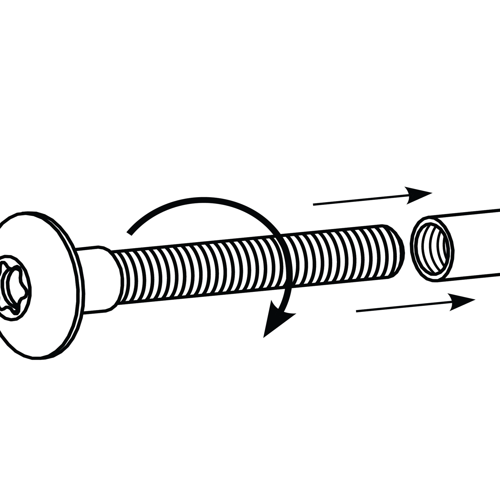 VUEPRO M12 90-110mm Heavy Duty Concealed Thread Bolt, 2 Pack