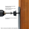 Simpson Strong-Tie 5.6 x 140mm Outdoor Accents Structural Screw 12 Pack