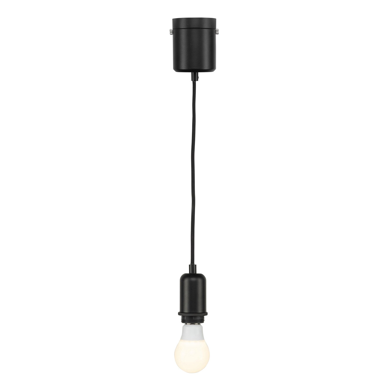 Brilliant Lighting Maggie Matt Black Plug-In DIY Suspension Pendant E27 21395/06