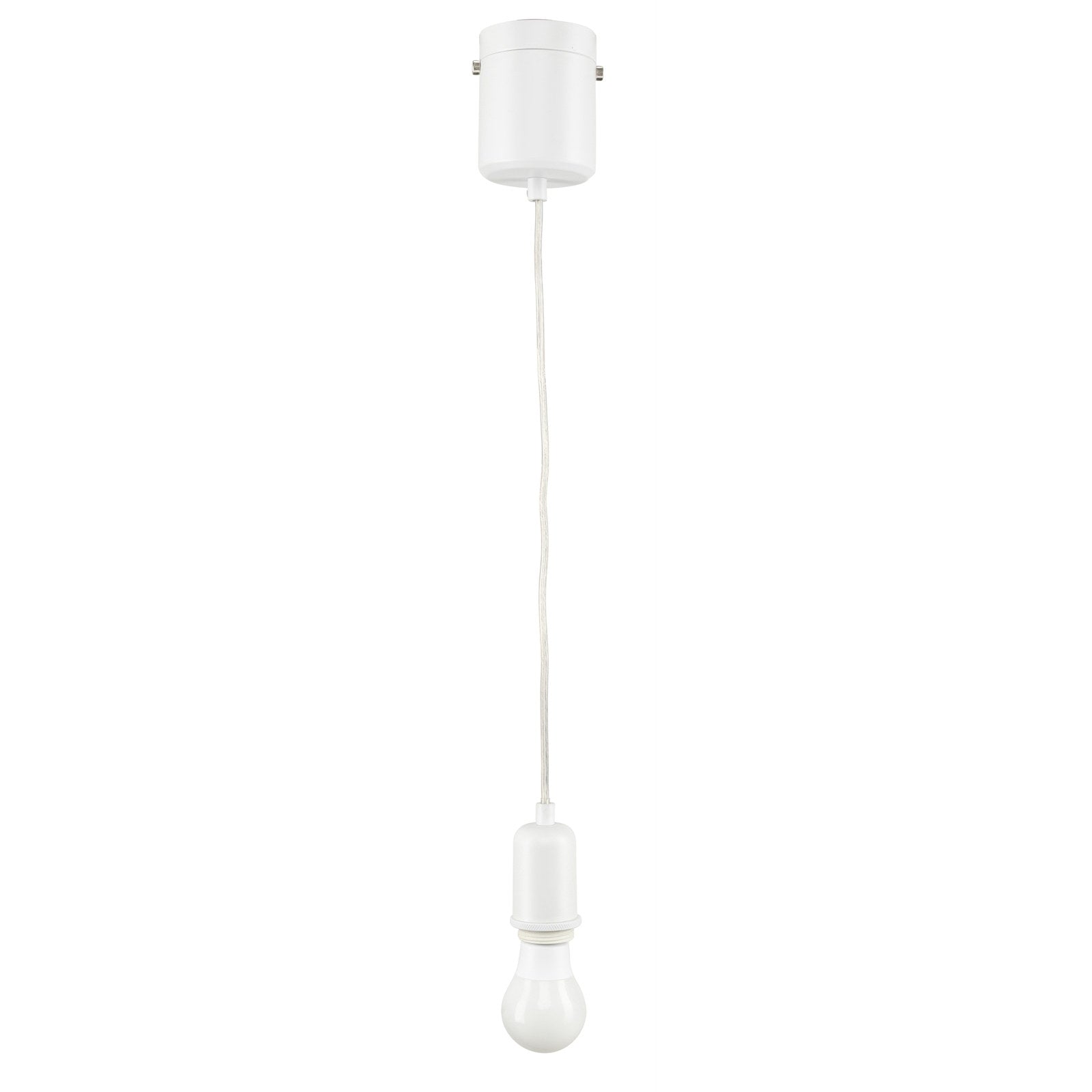 Brilliant Maggie Matt White Plug-In Suspension Pendant 21395/05