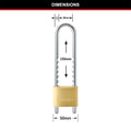 Master Lock 50mm Solid Brass Adjustable Shackle Padlock
